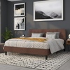 image:imageFlash Furniture Bedford Tufted Upholstered King Size Headboard in Black FabricDark Brown