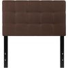 image:imageFlash Furniture Bedford Tufted Upholstered King Size Headboard in Black FabricDark Brown