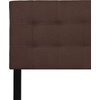 image:imageFlash Furniture Bedford Tufted Upholstered King Size Headboard in Black FabricDark Brown