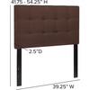 image:imageFlash Furniture Bedford Tufted Upholstered King Size Headboard in Black FabricDark Brown