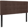 image:imageFlash Furniture Bedford Tufted Upholstered King Size Headboard in Black FabricDark Brown