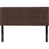 image:imageFlash Furniture Bedford Tufted Upholstered King Size Headboard in Black FabricDark Brown