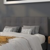 image:imageFlash Furniture Bedford Tufted Upholstered King Size Headboard in Black FabricDark Gray