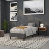 image:imageFlash Furniture Bedford Tufted Upholstered King Size Headboard in Black FabricDark Gray