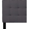 image:imageFlash Furniture Bedford Tufted Upholstered King Size Headboard in Black FabricDark Gray