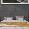 image:imageFlash Furniture Bedford Tufted Upholstered King Size Headboard in Black FabricDark Gray