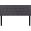 image:imageFlash Furniture Bedford Tufted Upholstered King Size Headboard in Black FabricDark Gray