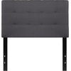 image:imageFlash Furniture Bedford Tufted Upholstered King Size Headboard in Black FabricDark Gray