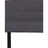 image:imageFlash Furniture Bedford Tufted Upholstered King Size Headboard in Black FabricDark Gray