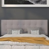 image:imageFlash Furniture Bedford Tufted Upholstered King Size Headboard in Black FabricLight Gray