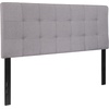 image:imageFlash Furniture Bedford Tufted Upholstered King Size Headboard in Black FabricLight Gray