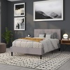 image:imageFlash Furniture Bedford Tufted Upholstered King Size Headboard in Black FabricLight Gray