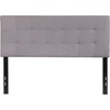 image:imageFlash Furniture Bedford Tufted Upholstered King Size Headboard in Black FabricLight Gray