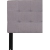 image:imageFlash Furniture Bedford Tufted Upholstered King Size Headboard in Black FabricLight Gray