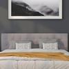 image:imageFlash Furniture Bedford Tufted Upholstered King Size Headboard in Black FabricLight Gray