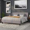 image:imageFlash Furniture Bedford Tufted Upholstered King Size Headboard in Black FabricLight Gray