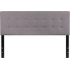 image:imageFlash Furniture Bedford Tufted Upholstered King Size Headboard in Black FabricLight Gray