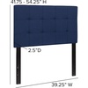 image:imageFlash Furniture Bedford Tufted Upholstered King Size Headboard in Black FabricNavy