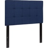 image:imageFlash Furniture Bedford Tufted Upholstered King Size Headboard in Black FabricNavy