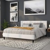 image:imageFlash Furniture Bedford Tufted Upholstered King Size Headboard in Black FabricWhite