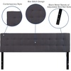 image:imageFlash Furniture Bedford Tufted Upholstered King Size Headboard in Dark Gray Fabric