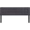 image:imageFlash Furniture Bedford Tufted Upholstered King Size Headboard in Dark Gray Fabric