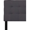 image:imageFlash Furniture Bedford Tufted Upholstered King Size Headboard in Dark Gray Fabric