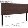 image:imageFlash Furniture Bedford Tufted Upholstered Queen Size Headboard in Dark Brown Fabric