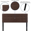 image:imageFlash Furniture Bedford Tufted Upholstered Queen Size Headboard in Dark Brown Fabric