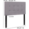 image:imageFlash Furniture Bedford Tufted Upholstered Twin Size Headboard in Light Gray Fabric