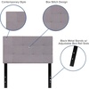 image:imageFlash Furniture Bedford Tufted Upholstered Twin Size Headboard in Light Gray Fabric