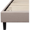 image:imageFlash Furniture Brighton Fabric Arched Tufted Upholstered King Size Platform Bed Modern LowProfile King Bed Frame with Headboard BeigeBeige