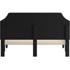 image:imageFlash Furniture Brighton Fabric Arched Tufted Upholstered King Size Platform Bed Modern LowProfile King Bed Frame with Headboard BeigeBlack