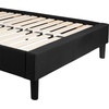 image:imageFlash Furniture Brighton Fabric Arched Tufted Upholstered King Size Platform Bed Modern LowProfile King Bed Frame with Headboard BeigeBlack