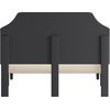 image:imageFlash Furniture Brighton Fabric Arched Tufted Upholstered King Size Platform Bed Modern LowProfile King Bed Frame with Headboard BeigeDark Gray