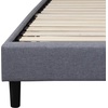 image:imageFlash Furniture Brighton Fabric Arched Tufted Upholstered King Size Platform Bed Modern LowProfile King Bed Frame with Headboard BeigeLight Gray