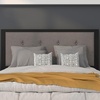 image:imageFlash Furniture Bristol Metal Tufted Upholstered Full Size Headboard in Dark Gray Fabric