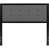 image:imageFlash Furniture Bristol Metal Tufted Upholstered Full Size Headboard in Dark Gray Fabric