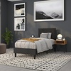 image:imageFlash Furniture Bristol Metal Tufted Upholstered King Size Headboard in Black FabricBlack