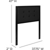 image:imageFlash Furniture Bristol Metal Tufted Upholstered King Size Headboard in Black FabricBlack