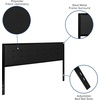 image:imageFlash Furniture Bristol Metal Tufted Upholstered King Size Headboard in Black FabricBlack