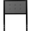 image:imageFlash Furniture Bristol Metal Tufted Upholstered King Size Headboard in Black FabricDark Gray