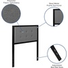 image:imageFlash Furniture Bristol Metal Tufted Upholstered King Size Headboard in Black FabricDark Gray