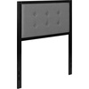 image:imageFlash Furniture Bristol Metal Tufted Upholstered King Size Headboard in Black FabricDark Gray
