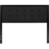 image:imageFlash Furniture Bristol Metal Tufted Upholstered Queen Size Headboard in Black Fabric