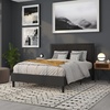 image:imageFlash Furniture Bristol Metal Tufted Upholstered Queen Size Headboard in Black Fabric