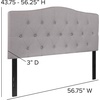 image:imageFlash Furniture Cambridge Tufted Upholstered Full Size Headboard in Light Gray FabricLight Gray