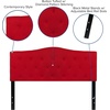 image:imageFlash Furniture Cambridge Tufted Upholstered Full Size Headboard in Light Gray FabricRed