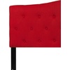 image:imageFlash Furniture Cambridge Tufted Upholstered Full Size Headboard in Light Gray FabricRed
