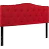 image:imageFlash Furniture Cambridge Tufted Upholstered Full Size Headboard in Light Gray FabricRed